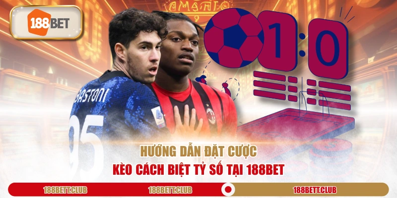 Hướng dẫn đặt cược Kèo Cách Biệt Tỷ Số tại 188Bet